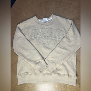 Tan sweatshirt woman’s medium Destin Florida